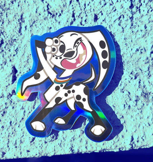 Dolly Dalmatian Holographic Sticker