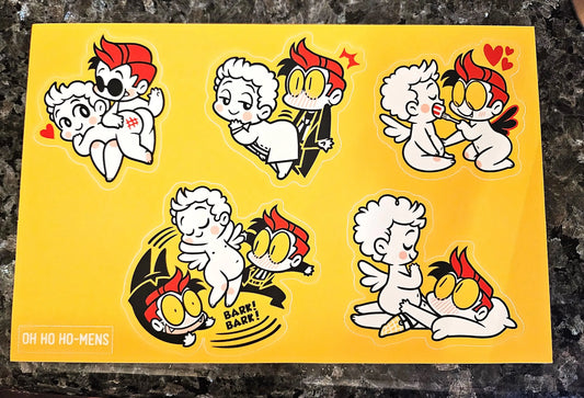 Oh Ho Ho-mens Sticker Sheet