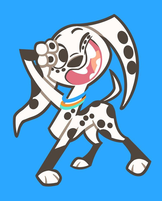 Dolly Dalmatian Holographic Sticker