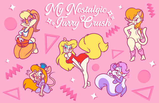 Nostalgic Furry Crush Sticker Sheet