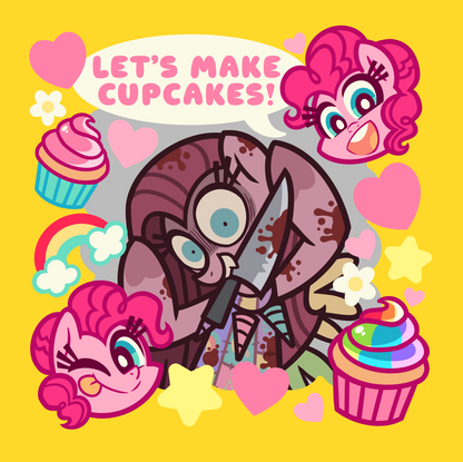Pinkie Pie's Cupcake Surprise Mirror Keychain