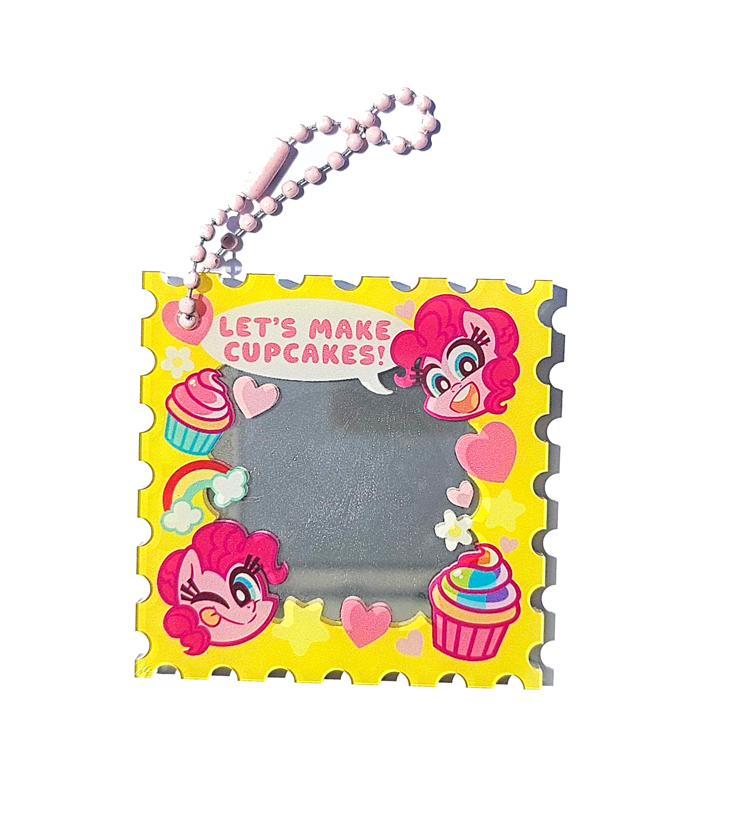 Pinkie Pie's Cupcake Surprise Mirror Keychain